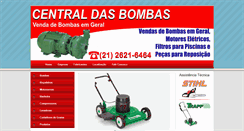 Desktop Screenshot of centraldasbombas.com