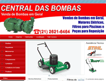 Tablet Screenshot of centraldasbombas.com